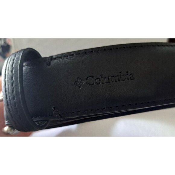 Columbia Men's 56" Black Faux Leather Belt New No Tags - Picture 2 of 6